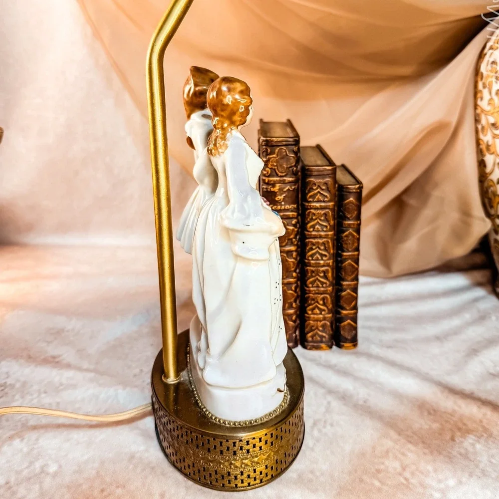 Porcelain Courting Couple Lamp